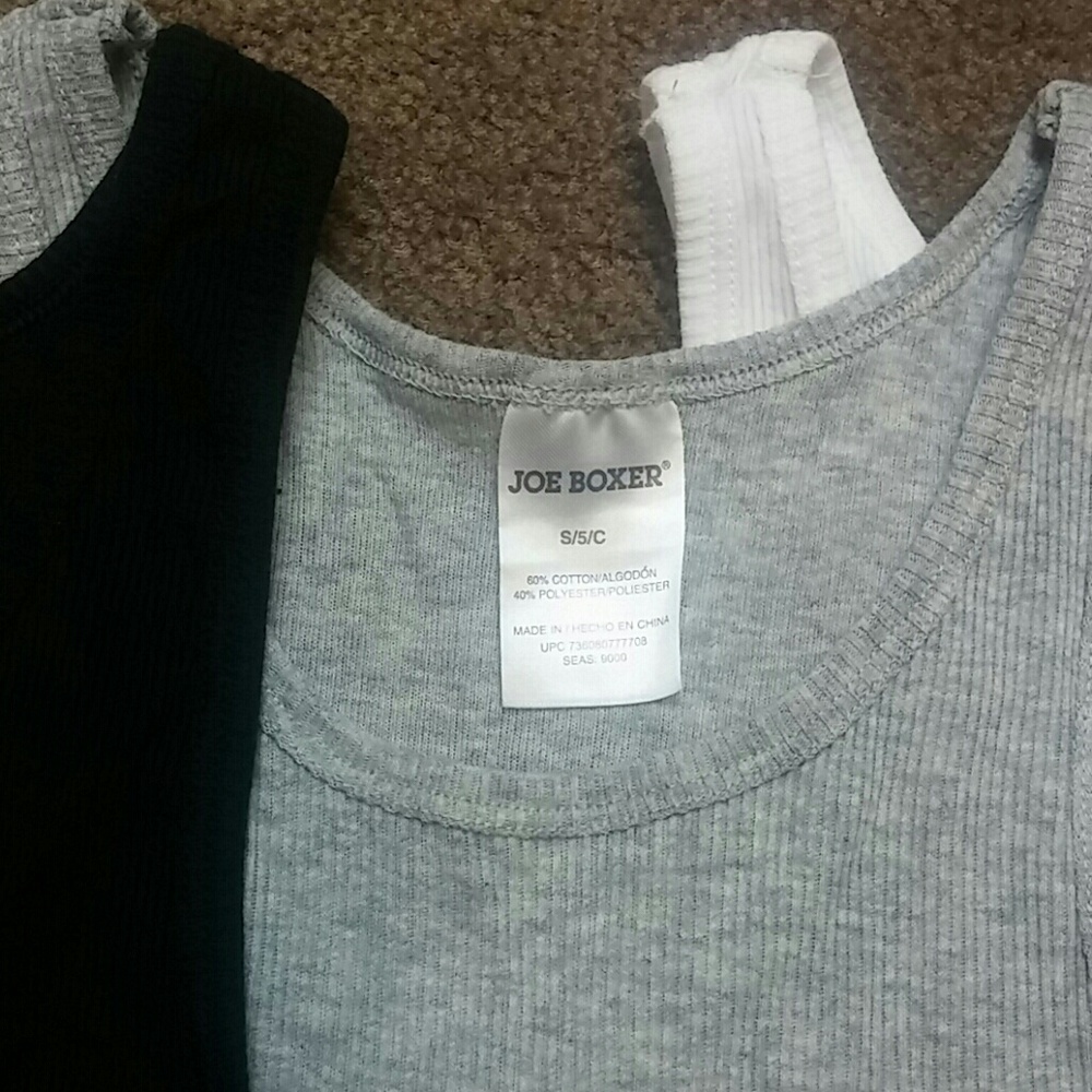 FREE W/BUNDLE! Three undershirts Black White Grey - Picture 3 of 4
